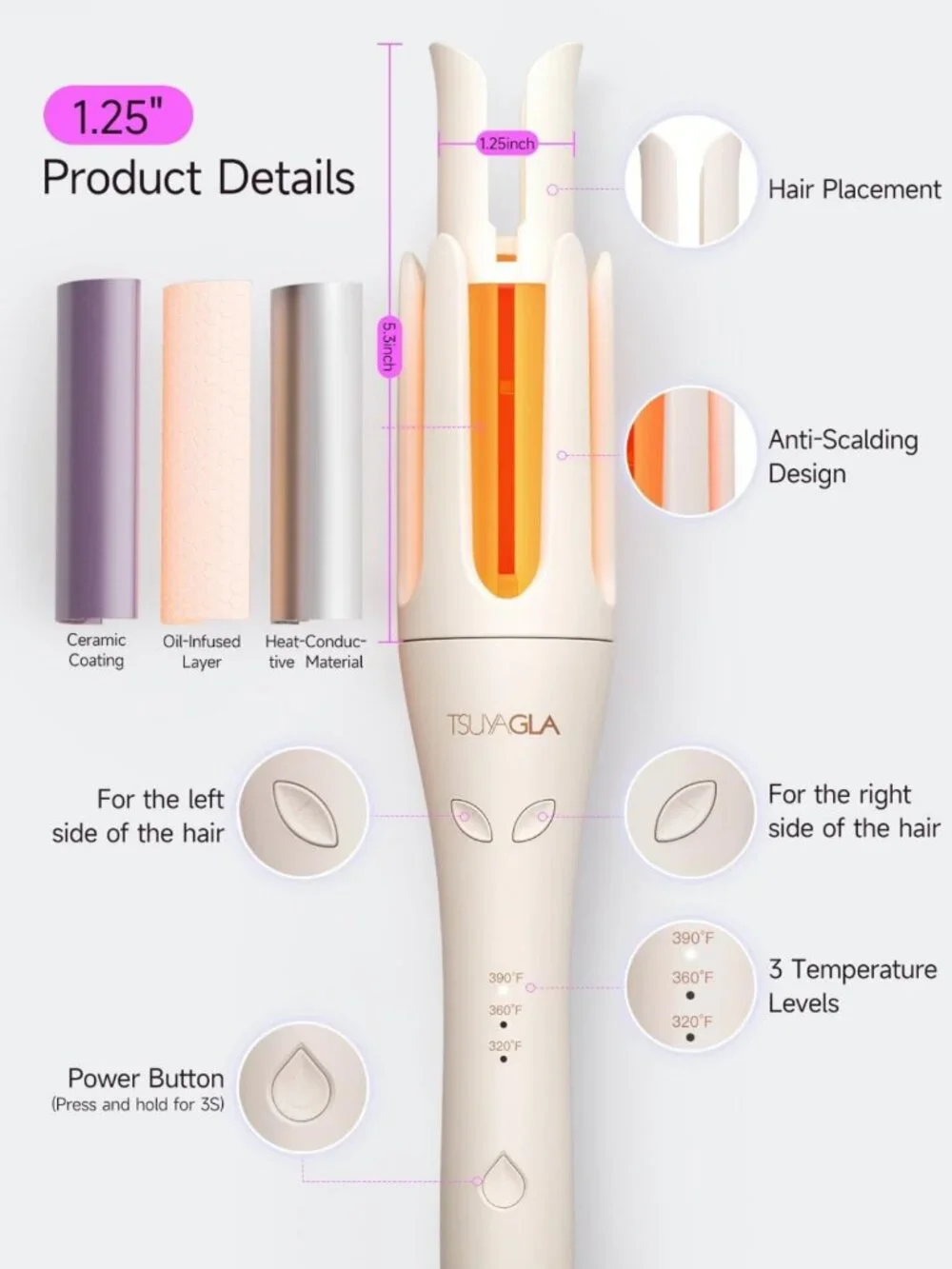 Automatic Curling Iron 1.25